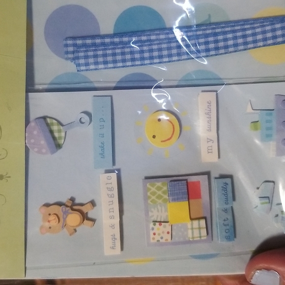 Patty cake baby boy scrapbook kit - Picture 4 of 4